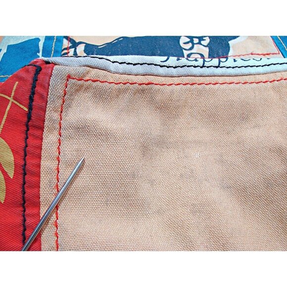 Walt Disney World Parks The Happiest Place on Earth Patchwork Tote Bag Rare - Picture 14 of 16